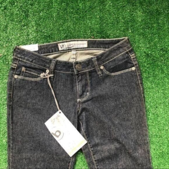 Bull Heads Blue Skinny Low Rise Jeans Size 3 - Picture 2 of 5